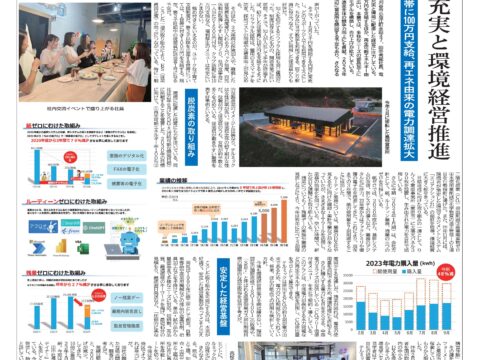 【中部経済新聞_掲載】～福利厚生充実と環境経営推進～