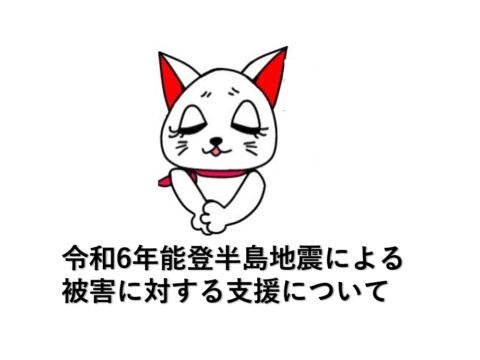令和6年能登半島地震による被害に対する支援について